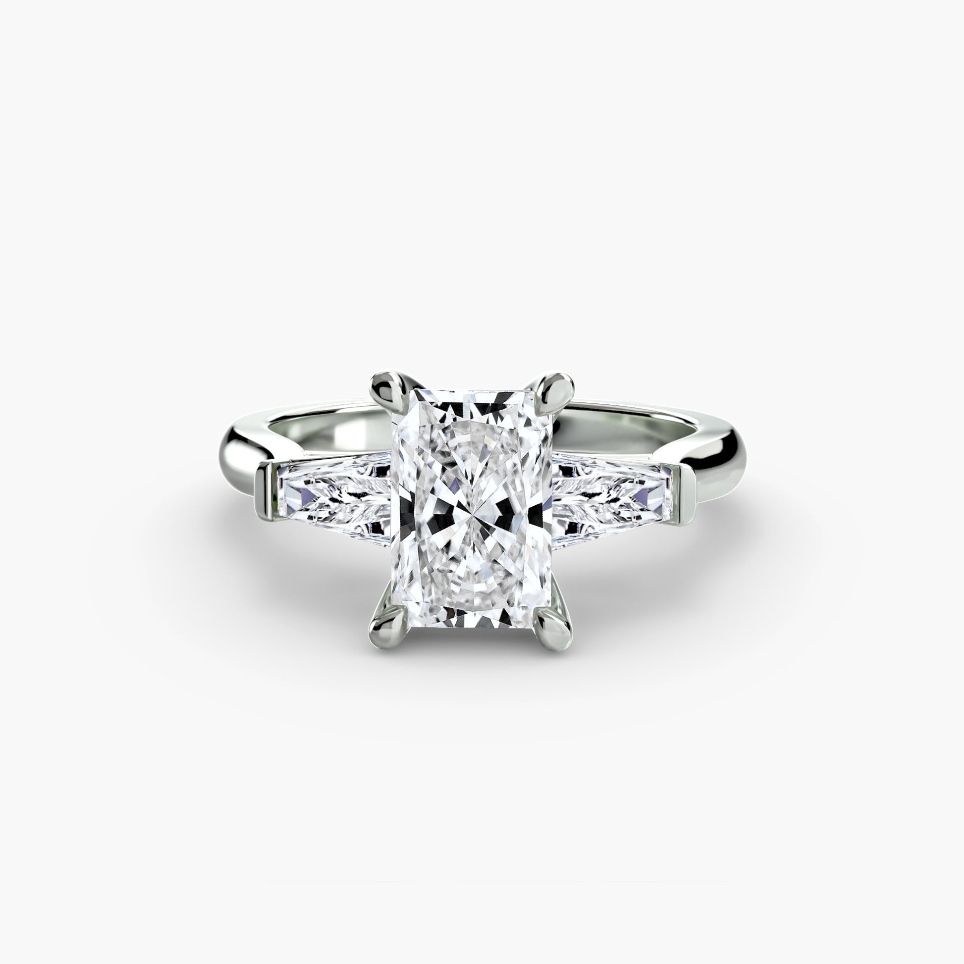 Three-Stone Ring (Baguette Side Stones) 2